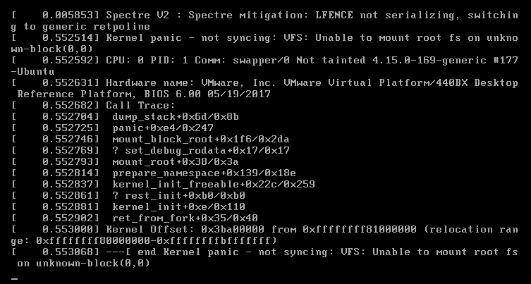 CentOS开机提示not syncing:VFS:Unable to mount root fs on unknown-block